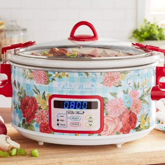 The Pioneer Woman Sweet Rose 6Quart Slow Cooker Crockpot